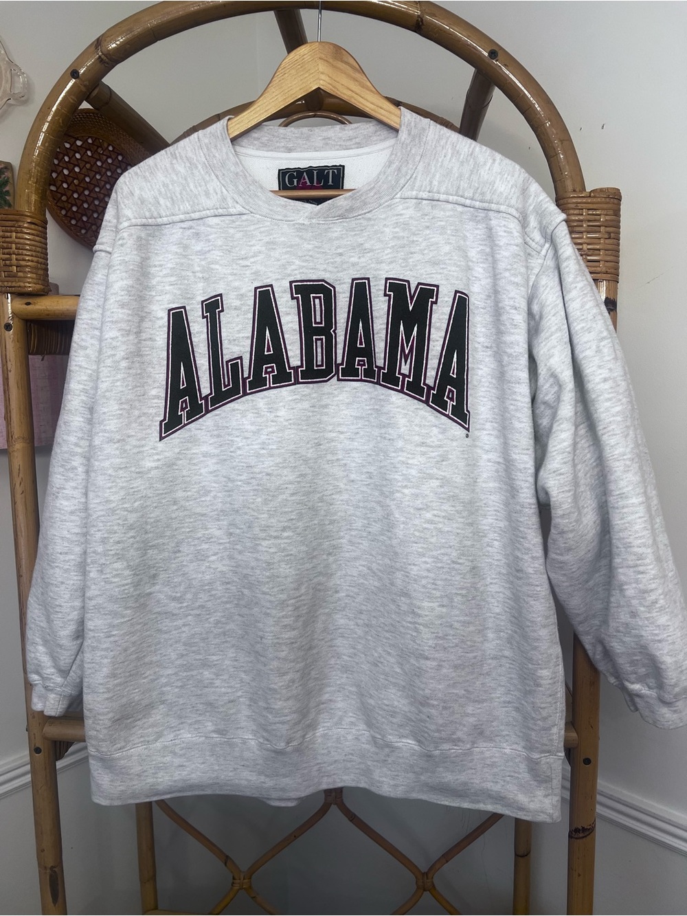 Vintage crimson tide Alabama Crewneck Sweatshirt - Light Gray